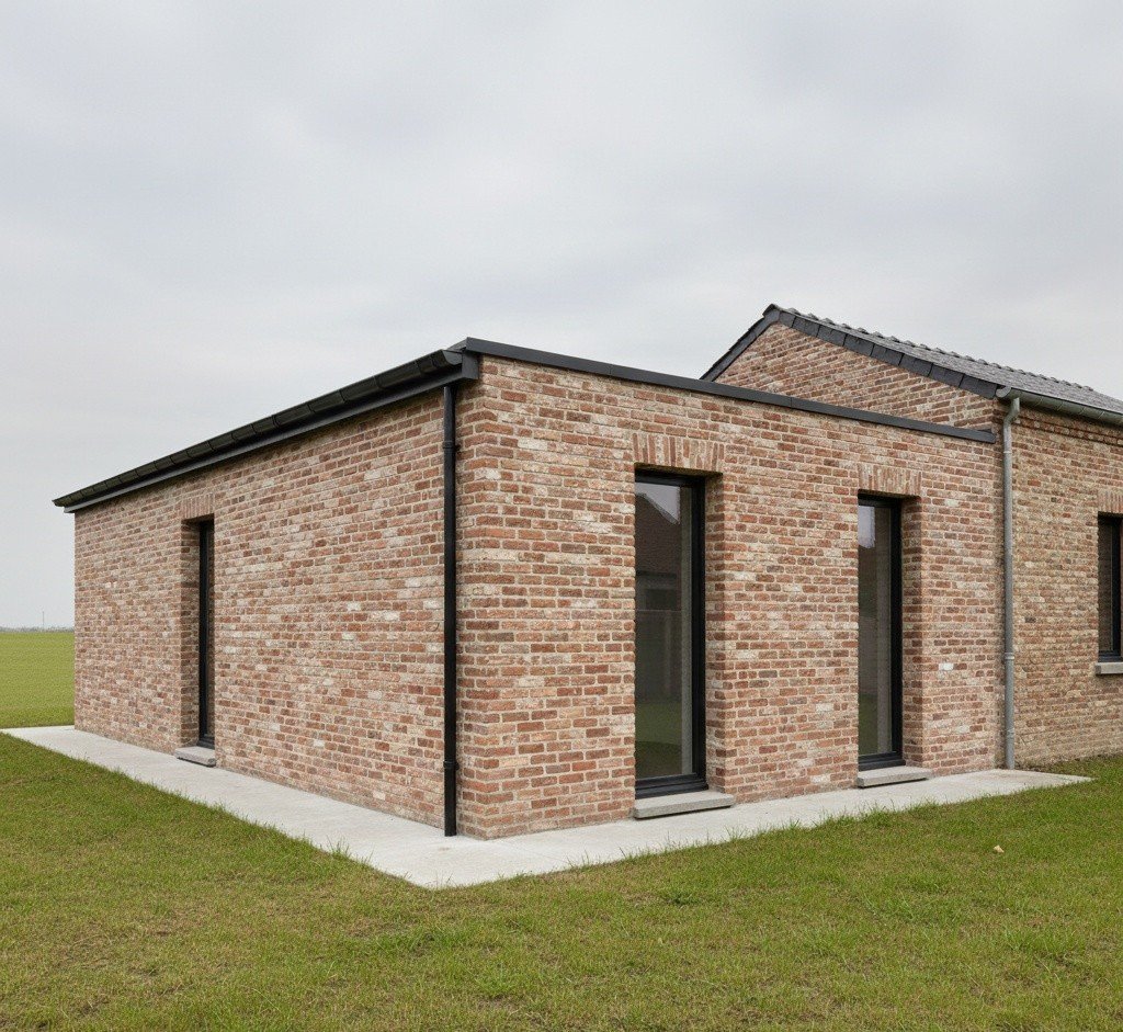 Extension maison avec garage integre Nord